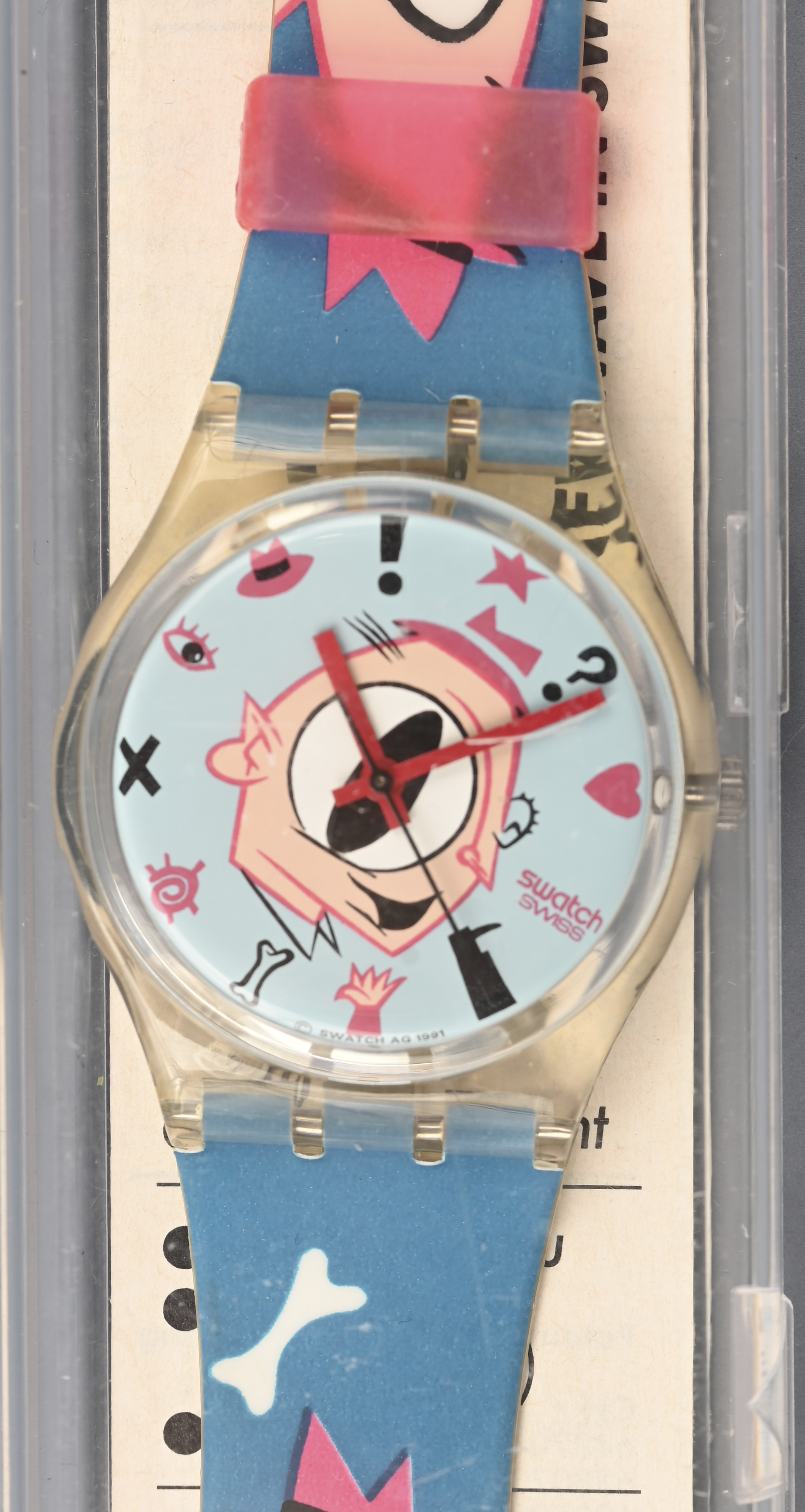 Een Swatch polshorloge, ‘GULP GK139’. Ontworpen door Massimo Giacon. Nieuwstaat in OVP Een Swatch polshorloge, ‘GULP GK139’. Ontworpen door Massimo Giacon. Nieuwstaat in OVP.