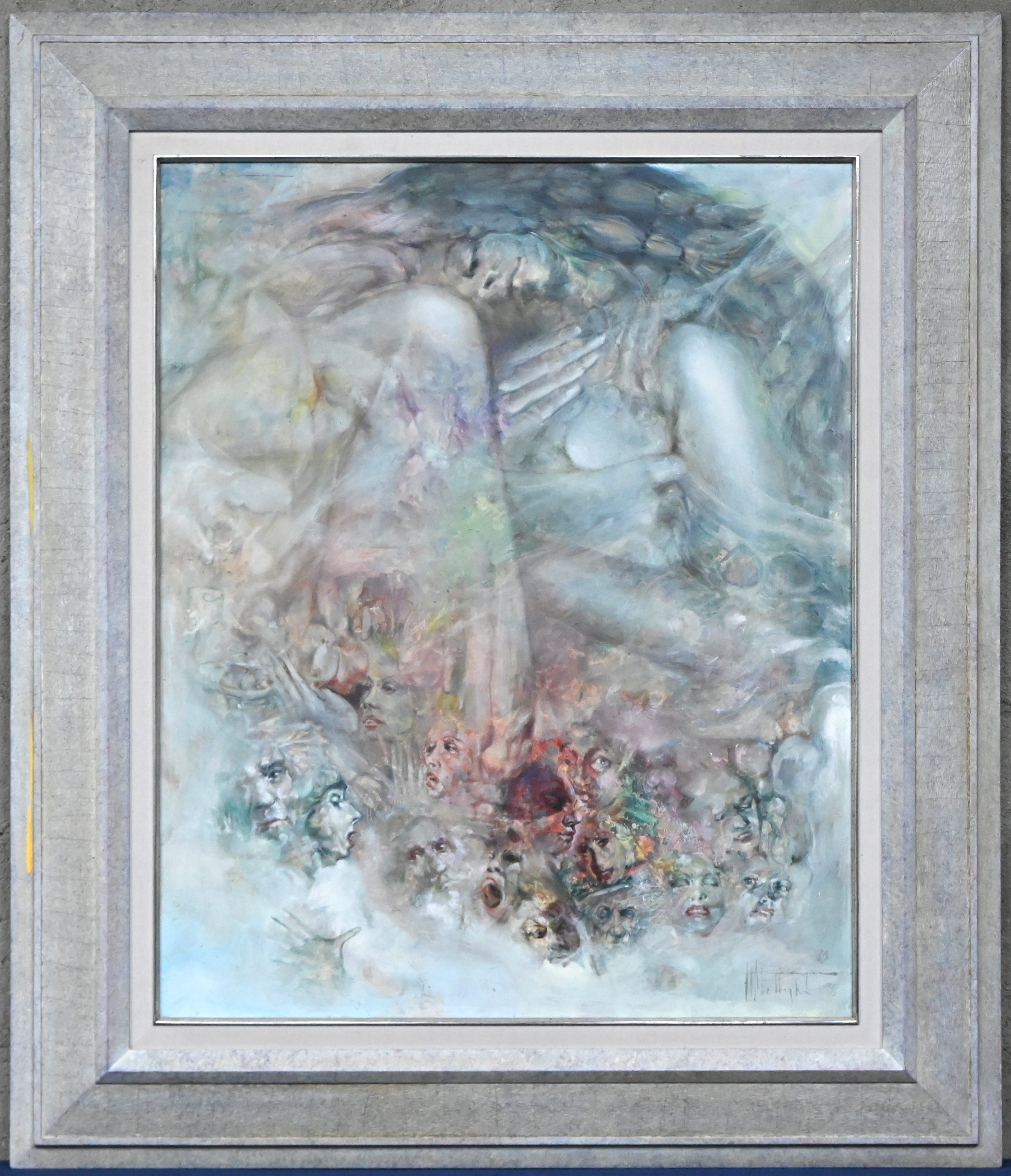 ‘Dromerij’, een olieverfschilderij op paneel. Gesigneerd en gedateerd 1996 ‘Dromerij’, een olieverfschilderij op paneel. Gesigneerd en gedateerd 1996.