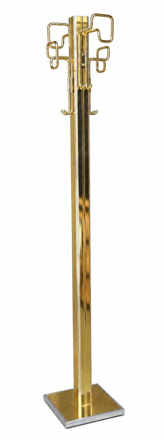 Een vintage messing kapstok in de stijl van Pierre Vandell Een vintage messing kapstok in de stijl van Pierre Vandell.