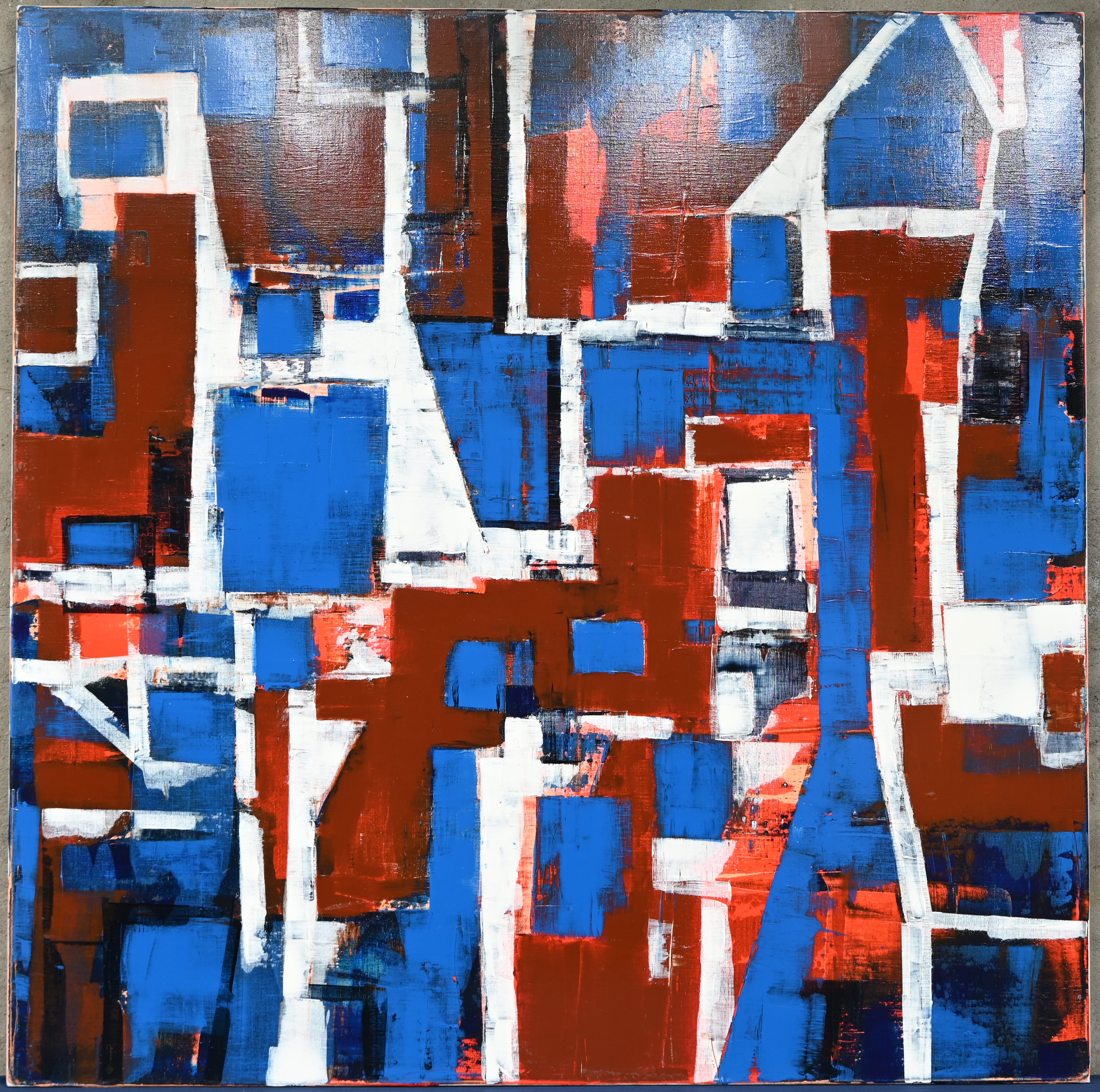 ‘Ambrosia’, een modern abstract acrylschilderij op doek. Verso gesigneerd. Serge Vermeir studeerde aan de kunstacademie van Berchem onder Paul Boudry ‘Ambrosia’, een modern abstract acrylschilderij op doek. Verso gesigneerd. Serge Vermeir studeerde aan de kunstacademie van Berchem onder Paul Boudry.